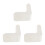 3Pièces Kit Support Four Blancs Piliers En Pierre Pour Atelier 6