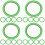 20Roules Ruban Adhésif Papier Vert Pour Peinture Sans Trace 4