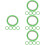 20Roules Ruban Adhésif Papier Vert Pour Peinture Sans Trace 5
