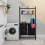 Laundry Basket Rack with Pull-Out Bins and Shelves 5