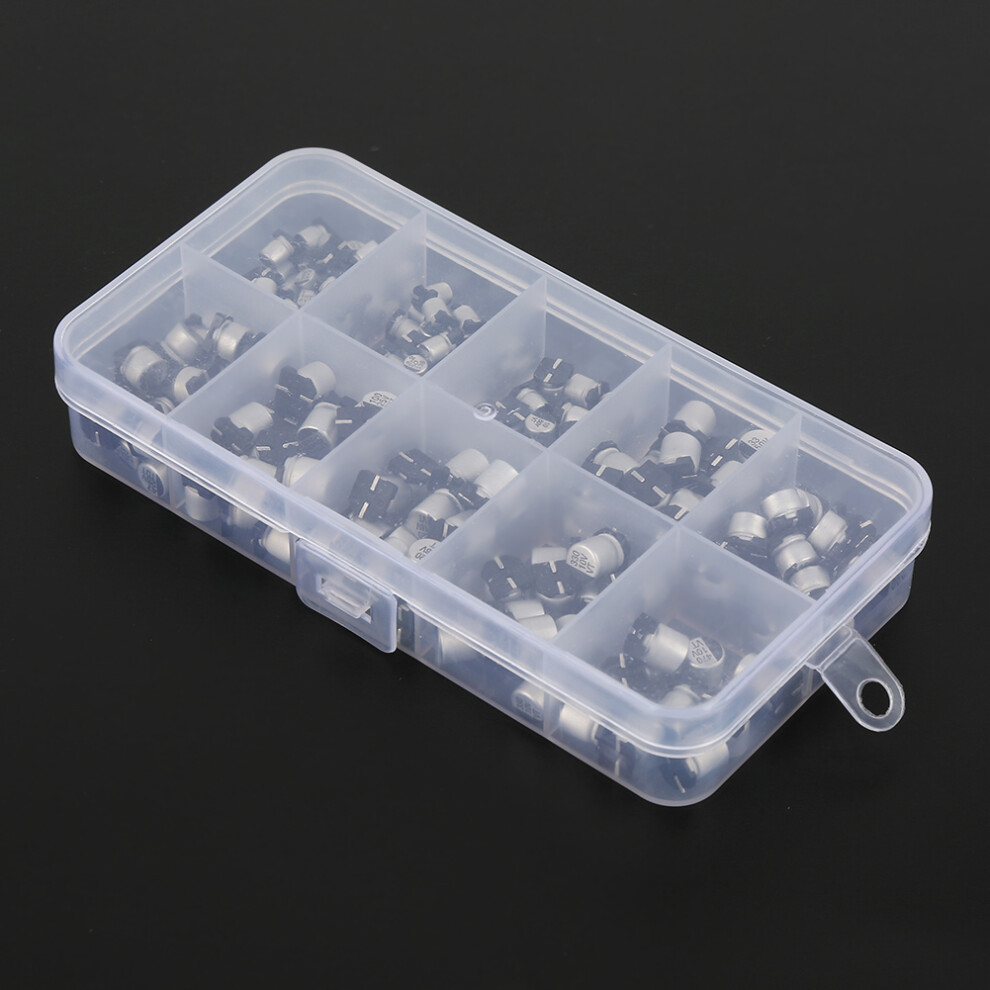 SMD Electrolytic Capacitor Set 200pcs 1uF-470uF