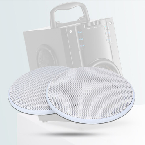 Black and Silver 4 Inch Speaker Grille Pair