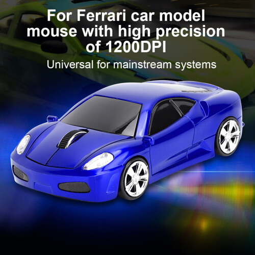 Car Model Creative 1200 DPI Blue Wireless Mouse 2