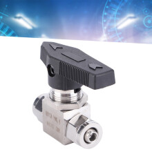 Stainless Steel Ball Valve 304 Quick Twist for Water & Air Pipe 8x6mm