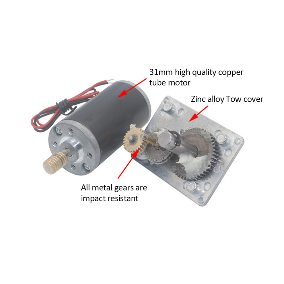 Durable Gear Motor 24V 50RPM 8mm Shaft