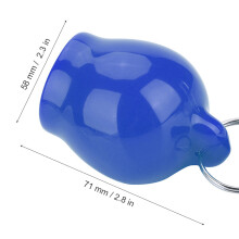 Blue Silicone Mouthpiece Cover 71x58mm, 35mm ID