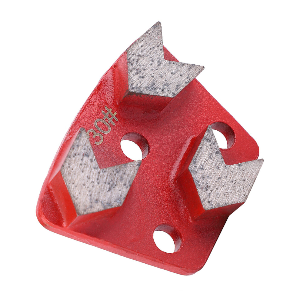 Diamond Floor Grinding Pad Disc 3Pcs #30 Grit Metal Bond Trapezoid For Concrete 4971393801405