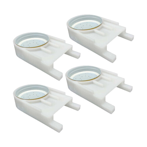 Transparent Bees Feeder Portable Bees Water Feeder for-White