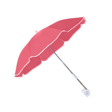 Beach Chairs And Umbrella Outdoor Beach Folding-rose red