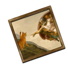 Artistic Wood Wall Decors Funny Twist On Famous-SCM2254 2