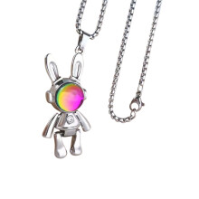 Trendy Hip Hop Style Mechanical Rabbit Charm Pendant-Multi 70