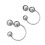 Beautiful Two Style Round Bead Drop Earrings Gold Plated-silver 1