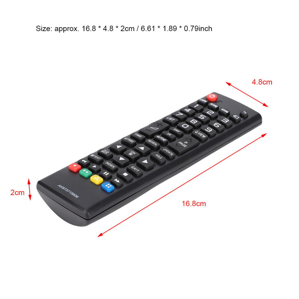 Akb73715606 Remote 2Xaaa, 16.8X4.8x2 Cm, Black 8281393801982