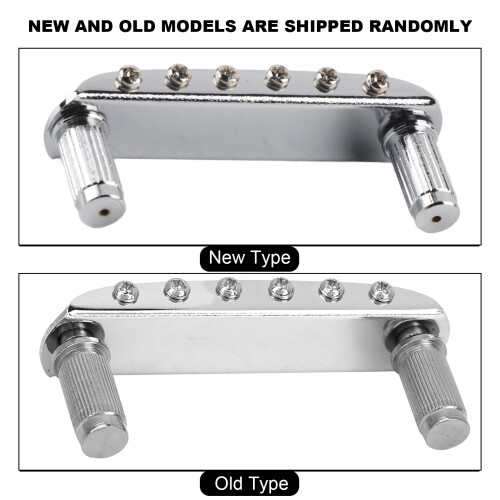 Mustang J Master Style Silver Guitar Bridge - Threaded Saddle Replacement Part 2