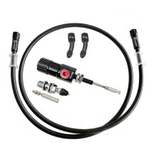 (Pompe à tuyau noir uniquement) Kit d'embrayage hydraulique pour moto avec piston de 14 mm et maître-cylindre de frein, tuyau de 1200 mm pou