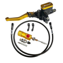 (Gouden koppelingsset) 14 mm zuiger hydraulische koppelingsset voor motorfietsen, remhoofdremcilinderset, 1200 mm slang voor Honda, Yamaha,