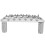 Mustang J Master Style Silver Guitar Bridge - Threaded Saddle Replacement Part 15
