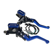 (Kék pumpa 1 pár) 14 mm-es dugattyús motorkerékpár hidraulikus kuplungkészlet fék főhenger készlet 1200 mm-es tömlő Honda, Yamaha, Kawasak
