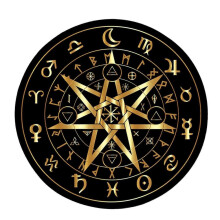 Tapis de souris en caoutchouc à motifs runiques pour la divination, avec pendules astrologiques et pendules de radiesthésie. Décoration de b