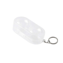 (1 stuk) Onbreekbare opbergdoos voor tafeltennisballen, transparant, hard plastic, geschikt voor 2 ballen (40 mm/50 mm), voor gemakkelijk tr