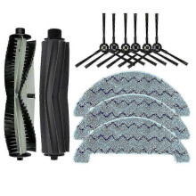 Pièces de rechange pour aspirateur robot ZACO A10 - kit de brosse principale et de brosse latérale