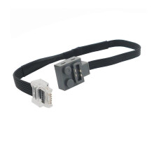 25 cm 6-aderige Wedo Male Turn 4-aderige 9686 conversiekabel verlengsnoer compatibel met Lego-accessoires