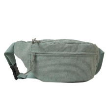 (Groen) 2023 Heuptasje van corduroy, grote capaciteit, effen kleur, riemtas, borsttas voor meisjes, veelzijdig, crossbody heuptasje groen