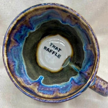 (TWAT WAFFLE) Mug Iontas Ispíní Mug Iontas Ispíní atmaisféar pearsantacht cruthaitheach cupán tae