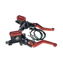 (Oranje pomp 1 paar) 14 mm zuiger hydraulische koppelingsset voor motorfietsen, remhoofdremcilinderset, 1200 mm slang voor Honda, Yamaha, Ka
