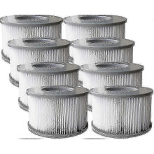 Lot de 8 filtres de rechange pour piscine gonflable et jacuzzi Mspa