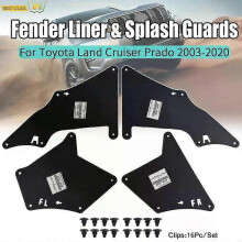 (Russische Federatie) Spatborden voor Toyota Land Cruiser Prado J120 J150 2003 - 2020 LC3 LC4 LC5 spatbordafdichting met clips