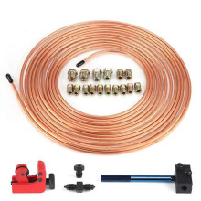 25ft (7,62 m) 3/16 inch buitendiameter rolbuis remleiding buis reparatieset met 16 buismoeren