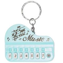 (Himmelblau) Micro Piano Schlüsselanhänger Tragbarer Schlüsselanhänger mit Tasteninstrument