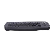 Kabellose Tastatur mit Trackball-Maus (2,4 GHz Air Mouse) – Multimedia-Tastatur mit ergonomischem Design für PC, Fernseher, Laptop und Desk