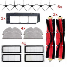 (Żółty) Do odkurzacza Xiaomi Roborock S51 S52 S50 S502 S55 S5 S6 S6 MaxV S6 Pure E4 E5 Filtr Hepa Szczotka Mop Pokrywa Akcesoria