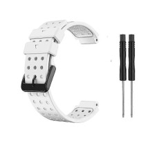 (Witte) Band voor Garmin Approach S20 Monochroom Horlogebandje voor Garmin Approach S20 Siliconen Vervangend Mode Polsbandje voor Garmin