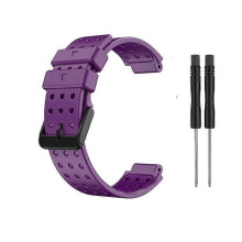 (Lila) Armband für Garmin Approach S20, einfarbiges Silikon-Ersatzarmband für Garmin Approach S20