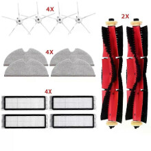 (szürke) Xiaomi Roborock S51 S52 S50 S502 S55 S5 S6 S6 MaxV S6 Pure E4 E5 porszívó Hepa szűrő kefe felmosó kefe tartozék