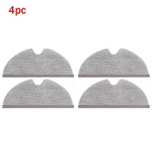 (Conjunto de 4 panos de limpeza) Para aspirador de pó Xiaomi Roborock S51 S52 S50 S502 S55 S5 S6 S6 MaxV S6 Pure E4 E5, incluindo filtro HEP