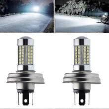 (10-30V) 2 ks motocyklových P45t R2 66smd LED světlometů pro dálková/potkávací světla pro skútr a moped bílá 6000k 6v 12v -bp wg