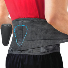 Rugsteunband - Directe verlichting van rugpijn, ischias en hernia - Ademende brace met lendensteun - Rugbrace voor thuisgebruik