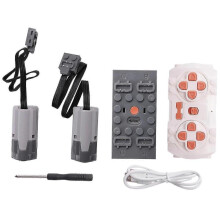 Set Power Functions Motor App Fernbedienungsprogrammierung 2 Medium Motor Set DIY Bausteine für Kinder