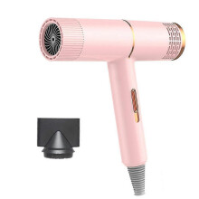 (roze) Professionele infrarood föhn met negatieve ionen, föhn met warme en koude lucht, geschikt voor salongebruik.