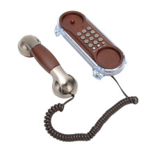 Retro pevný telefón s káblom, domáci telefón na stenu, bleskový telefón pre domácu školu, kanceláriu, továreň, hotel, kobaltový ni