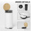 Homcom HOMCOM Kitchen Bin, 30 Litre Pedal Rubbish Bin with Removable Bucket, White 7