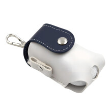 PU Leather Golf Ball Holder With Fast Release-Navy Blue