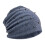 Stylish Hot Drilling Design Brimless Cap Breathable-Blue M 1