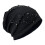 Fashion Pullover Hat Sun Protective Hat for Women-Black M 1