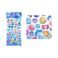 (1 sheet) 3D relief sticker cartoon crystal sticker-1