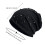 Stylish Hot Drilling Design Brimless Cap Breathable-Blue M 4